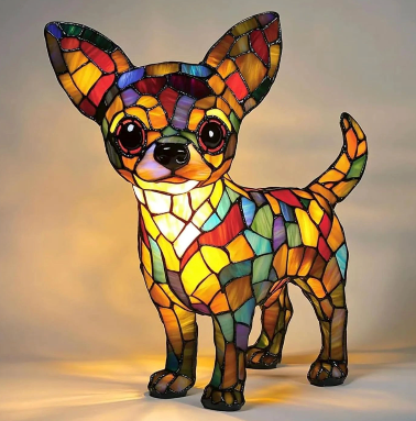 My beautiful resin dog lamps